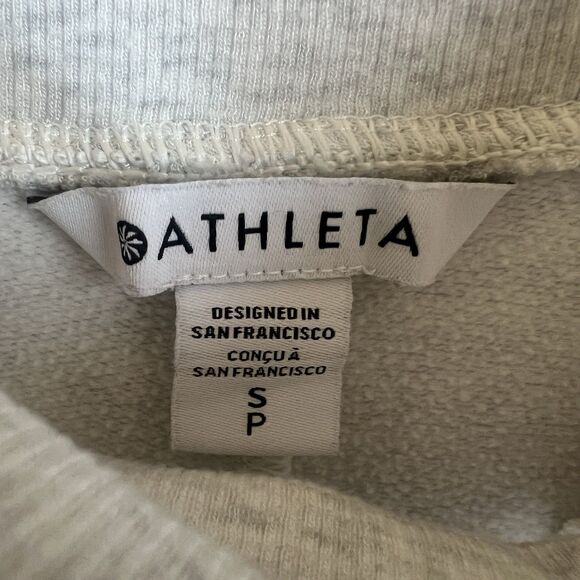 ATHLETA Fog Gray Heather Coaster Luxe High Rise Jogger Soft Nirvana Fleece Small - Picture 9 of 13